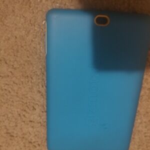 Verizon GizmoTab Kids Tablet Blue Rugged Bumper Case Cracked Screen AS-IS